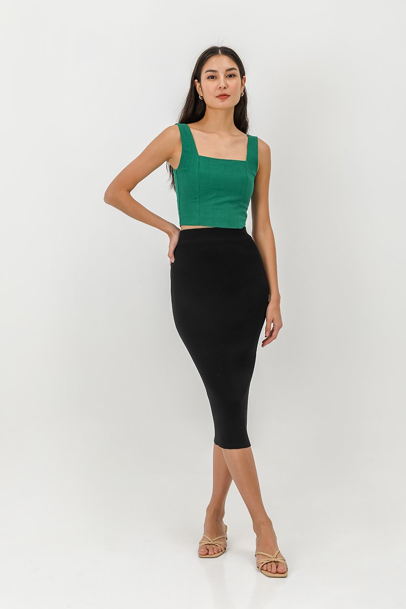 ISELLE KNIT MIDI SKIRT