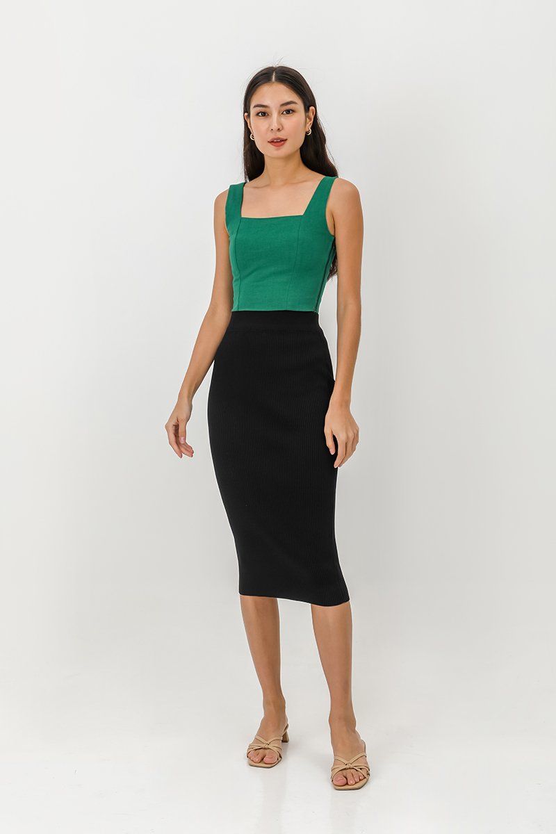 ISELLE KNIT MIDI SKIRT