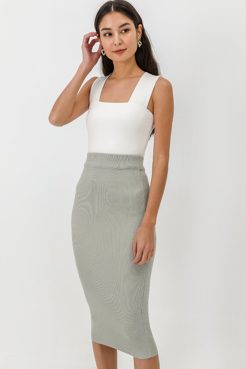 ISELLE KNIT MIDI SKIRT