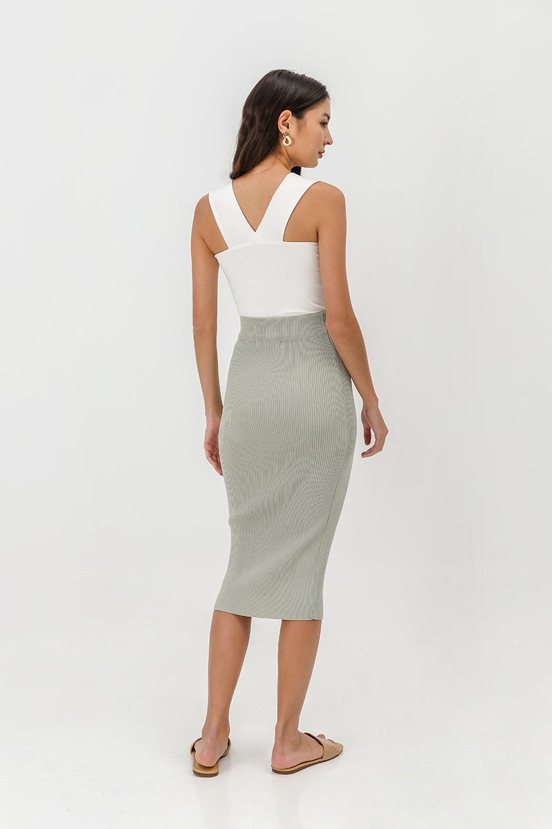 ISELLE KNIT MIDI SKIRT