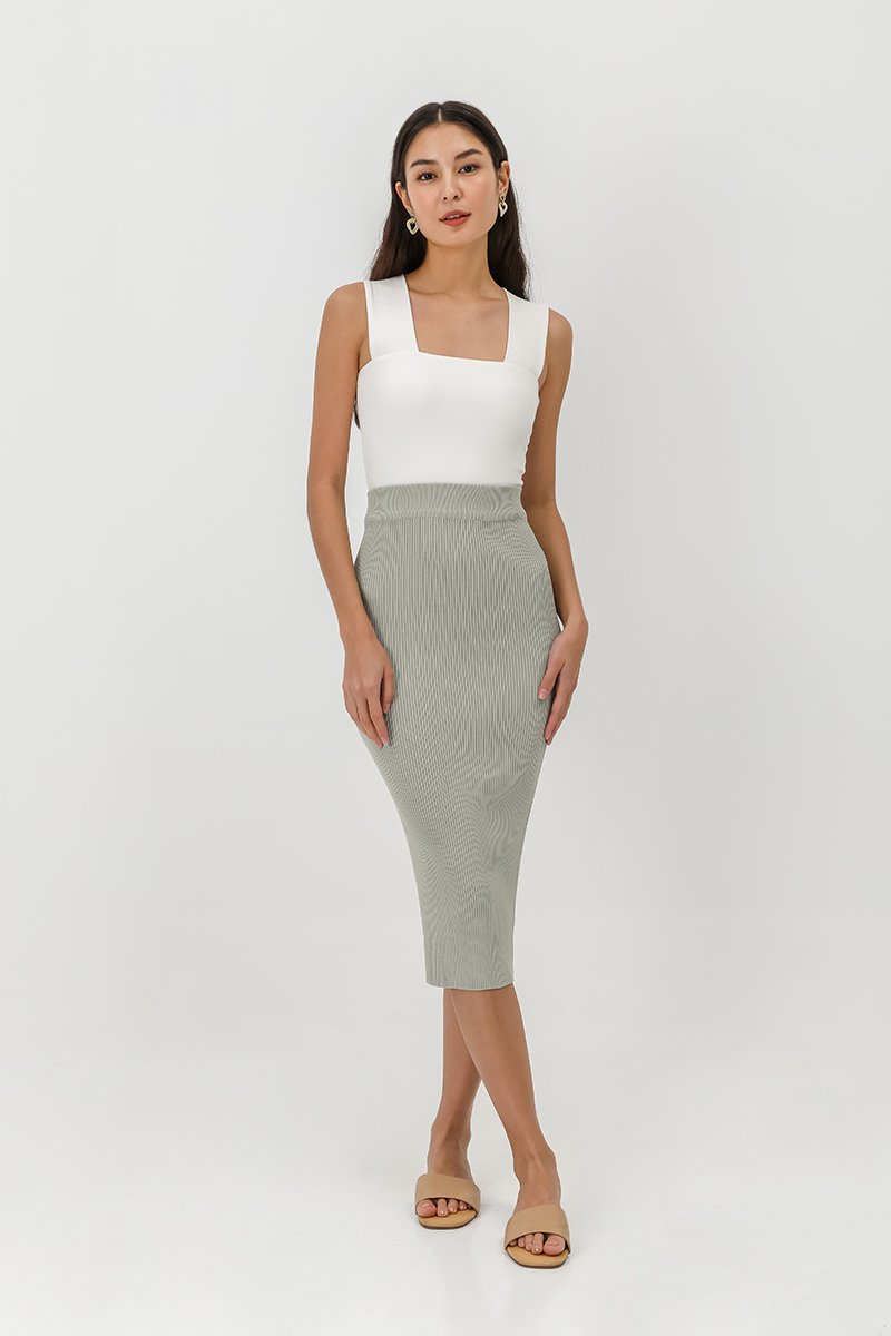 ISELLE KNIT MIDI SKIRT