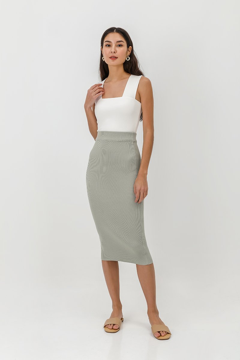 ISELLE KNIT MIDI SKIRT