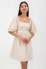 ROSE PUFF SLEEVE MINI DRESS ROSE PUFF SLEEVE MINI DRESS