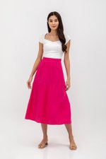 IMANI TIERED MUSLIN MIDI SKIRT