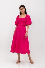IMANI TIERED MUSLIN MIDI SKIRT