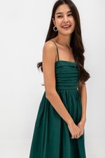 KIEVA PLEATED CHEST CAMISOLE MAXI DRESS