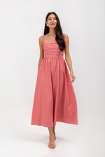 KIEVA PLEATED CHEST CAMISOLE MAXI DRESS