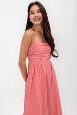 KIEVA PLEATED CHEST CAMISOLE MAXI DRESS