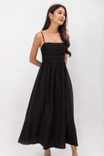 KIEVA PLEATED CHEST CAMISOLE MAXI DRESS