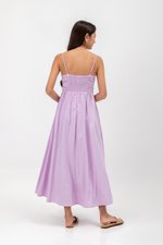 KIEVA PLEATED CHEST CAMISOLE MAXI DRESS