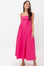 KAMILAH PLEATED CAMISOLE MAXI DRESS
