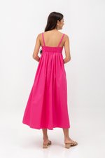 KAMILAH PLEATED CAMISOLE MAXI DRESS