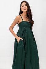 KAMILAH PLEATED CAMISOLE MAXI DRESS
