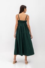 KAMILAH PLEATED CAMISOLE MAXI DRESS