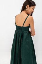 KAMILAH PLEATED CAMISOLE MAXI DRESS