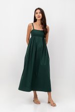 KAMILAH PLEATED CAMISOLE MAXI DRESS