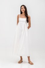 KAMILAH PLEATED CAMISOLE MAXI DRESS
