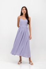 ADELAIDE CHECKERED CAMISOLE MAXI DRESS