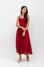 ADELAIDE CHECKERED CAMISOLE MAXI DRESS