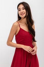 ADELAIDE CHECKERED CAMISOLE MAXI DRESS