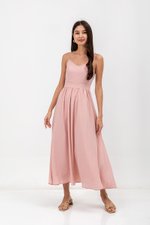ADELAIDE CHECKERED CAMISOLE MAXI DRESS