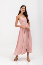 ADELAIDE CHECKERED CAMISOLE MAXI DRESS