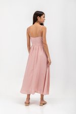 ADELAIDE CHECKERED CAMISOLE MAXI DRESS