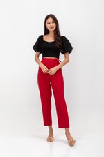 ANYA SIDE RIBBON TIE TAPERED PANTS ANYA SIDE RIBBON TIE TAPERED PANTS