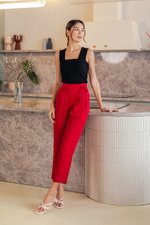 ANYA SIDE RIBBON TIE TAPERED PANTS ANYA SIDE RIBBON TIE TAPERED PANTS