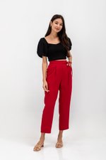 ANYA SIDE RIBBON TIE TAPERED PANTS ANYA SIDE RIBBON TIE TAPERED PANTS