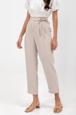 ANYA SIDE RIBBON TIE TAPERED PANTS ANYA SIDE RIBBON TIE TAPERED PANTS