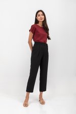 ANYA SIDE RIBBON TIE TAPERED PANTS ANYA SIDE RIBBON TIE TAPERED PANTS
