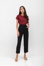 ANYA SIDE RIBBON TIE TAPERED PANTS ANYA SIDE RIBBON TIE TAPERED PANTS