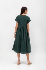 EMRY LINEN WRAP MAXI DRESS