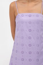 REBECCA EYELET A LINE CAMISOLE MINI DRESS