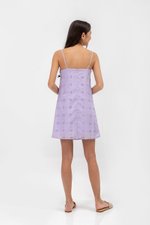 REBECCA EYELET A LINE CAMISOLE MINI DRESS
