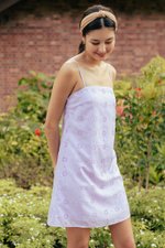 REBECCA EYELET A LINE CAMISOLE MINI DRESS
