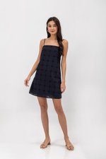 REBECCA EYELET A LINE CAMISOLE MINI DRESS