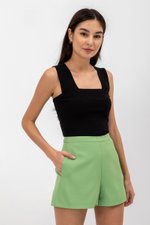 ANKA BASIC HIGH WAISTED SHORTS