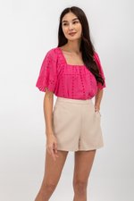 ANKA BASIC HIGH WAISTED SHORTS