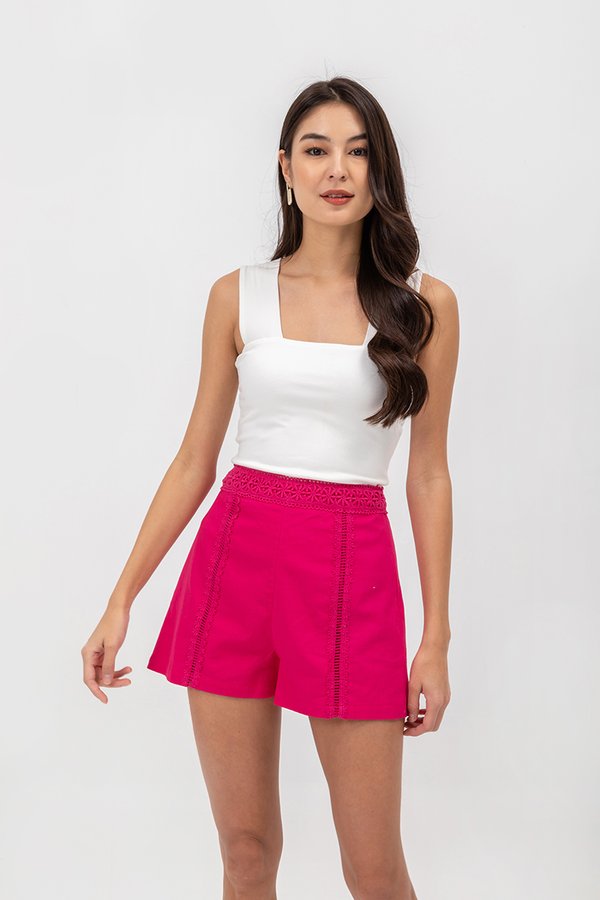 AMAL CROCHET HIGHWAIST SHORTS