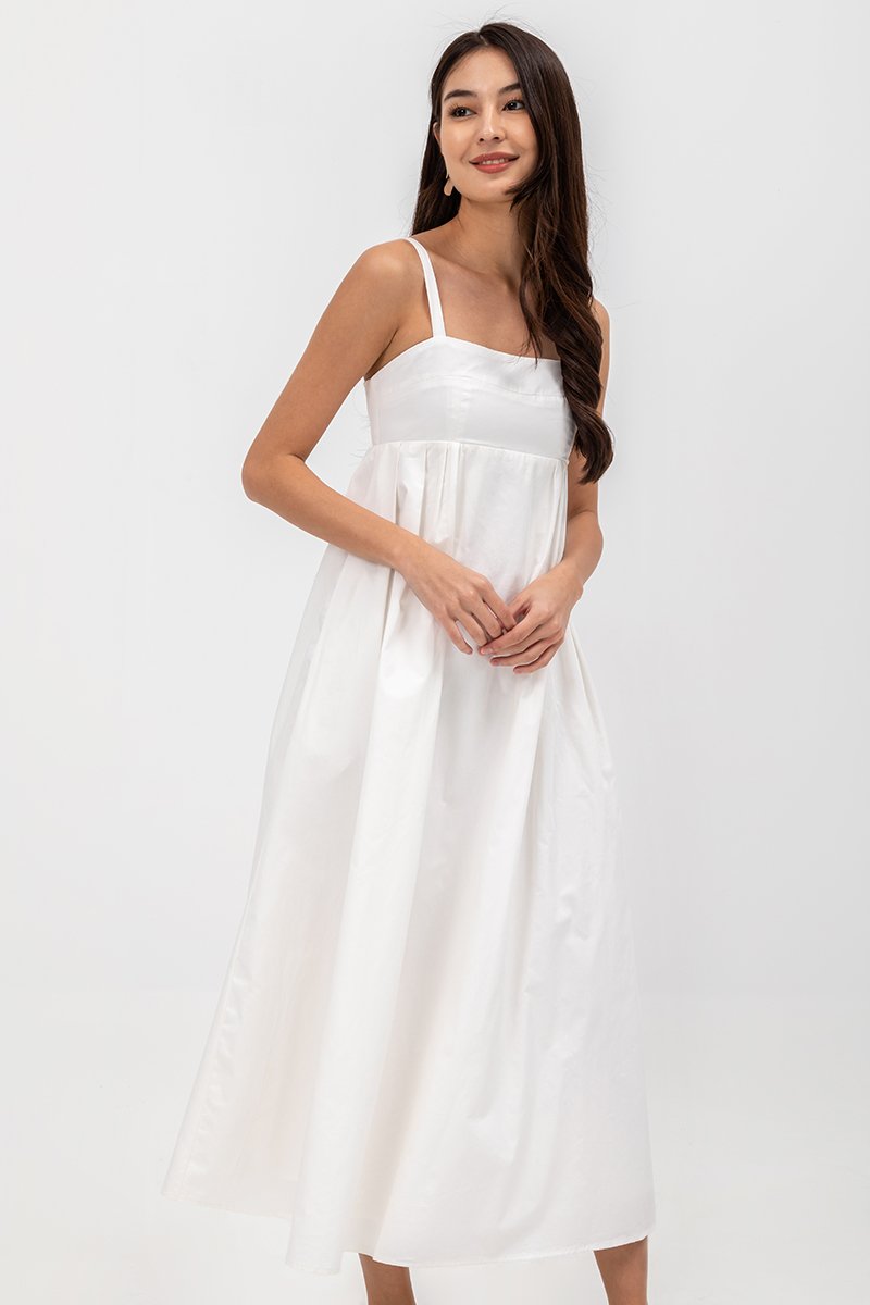KAMILAH PLEATED CAMISOLE MAXI DRESS