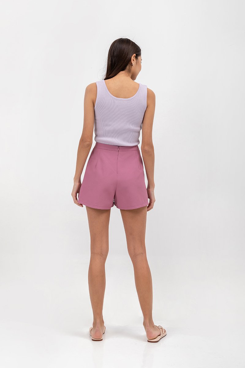 ANKA BASIC HIGH WAISTED SHORTS