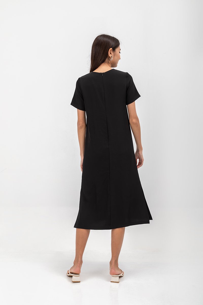 SHAILENE SIDE SLIT MIDI DRESS