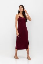 AERA SATIN SLIP MIDI DRESS AERA SATIN SLIP MIDI DRESS