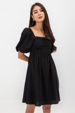 STEPHANIE PLEATED CHEST MINI DRESS