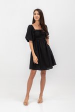 STEPHANIE PLEATED CHEST MINI DRESS