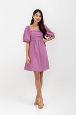 STEPHANIE PLEATED CHEST MINI DRESS