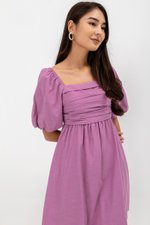 STEPHANIE PLEATED CHEST MINI DRESS