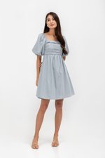 STEPHANIE PLEATED CHEST MINI DRESS